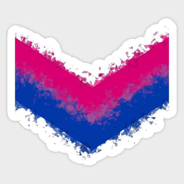 chevron - bi - glitch Sticker by Tallulah-Malibu